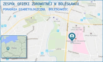 PORADNIA DIABETOLOGICZNA - ZESPÓŁ OPIEKI ZDROWOTNEJ W BOLESŁAWCU - UL. JELENIOGÓRSKA 4,  BOLESŁAWIEC