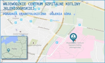 PORADNIA DIABETOLOGICZNA - WOJEWÓDZKIE CENTRUM SZPITALNE KOTLINY JELENIOGÓRSKIEJ - UL. MICHAŁA KLEOFASA OGIŃSKIEGO 6,  JELENIA GÓRA
