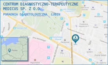 PORADNIA DIABETOLOGICZNA - CENTRUM DIAGNOSTYCZNO-TERAPEUTYCZNE MEDICUS SP. Z O.O. - UL. SŁONECZNA 1,  LUBIN
