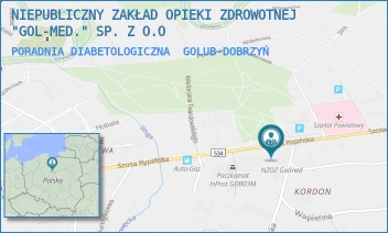 PORADNIA DIABETOLOGICZNA - NIEPUBLICZNY ZAKŁAD OPIEKI ZDROWOTNEJ "GOL-MED." SP. Z O.O - SZOSA RYPIŃSKA 30/C,  GOLUB-DOBRZYŃ