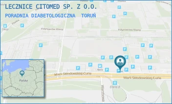 PORADNIA DIABETOLOGICZNA - LECZNICE CITOMED SP. Z O.O. - M. SKŁODOWSKIEJ - CURIE 73,  TORUŃ