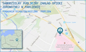 PORADNIA DIABETOLOGICZNA - SAMODZIELNY PUBLICZNY ZAKŁAD OPIEKI ZDROWOTNEJ W PARCZEWIE - KOŚCIELNA 136,  PARCZEW