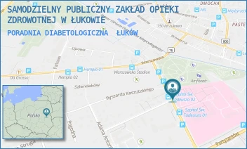 PORADNIA DIABETOLOGICZNA - SAMODZIELNY PUBLICZNY ZAKŁAD OPIEKI ZDROWOTNEJ W ŁUKOWIE - DR ANDRZEJA ROGALIŃSKIEGO 3,  ŁUKÓW