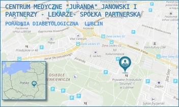 PORADNIA DIABETOLOGICZNA - CENTRUM MEDYCZNE "JURANDA" PACHUCKI I PARTNERZY - LEKARZE- SPÓŁKA PARTNERSKA - JURANDA 9,  LUBLIN