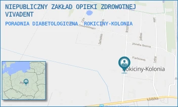 PORADNIA DIABETOLOGICZNA - NIEPUBLICZNY ZAKŁAD OPIEKI ZDROWOTNEJ VIVAMED - UL. BRZEZIŃSKA 1B,  ROKICINY-KOLONIA