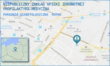 PORADNIA DIABETOLOGICZNA - NIEPUBLICZNY ZAKŁAD OPIEKI ZDROWOTNEJ PROFILAKTYKA MEDYCZNA - UL. KARD. STEFANA WYSZYŃSKIEGO 14,  KUTNO