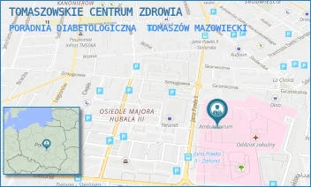 PORADNIA DIABETOLOGICZNA - TOMASZOWSKIE CENTRUM ZDROWIA - UL. JANA PAWŁA II 35,  TOMASZÓW MAZOWIECKI