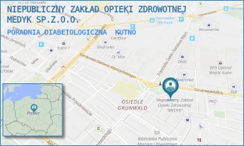 PORADNIA DIABETOLOGICZNA - NIEPUBLICZNY ZAKŁAD OPIEKI ZDROWOTNEJ MEDYK SP.Z.O.O. - UL. GRUNWALDZKA 2,  KUTNO
