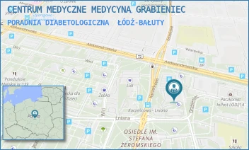 PORADNIA DIABETOLOGICZNA - CENTRUM MEDYCZNE MEDYCYNA GRABIENIEC - UL. GRABIENIEC 13,  ŁÓDŹ-BAŁUTY