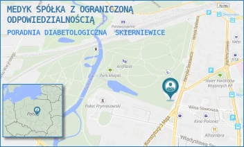 PORADNIA DIABETOLOGICZNA - MEDYK SPÓŁKA Z OGRANICZONĄ ODPOWIEDZIALNOŚCIĄ - UL. HENRYKA SIENKIEWICZA 1,  SKIERNIEWICE