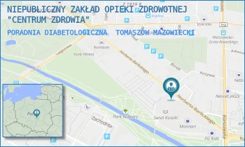 PORADNIA DIABETOLOGICZNA - NIEPUBLICZNY ZAKŁAD OPIEKI ZDROWOTNEJ "CENTRUM ZDROWIA" - UL. BARLICKIEGO 15,  TOMASZÓW MAZOWIECKI
