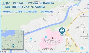 PORDNIA DIABETOLOGICZNA - NZOZ SPECJALISTYCZNA PORADNIA DIABETOLOGICZNA M.ZAWADA - NOWOTARSKA 79,  ZAKOPANE