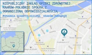 PORADNIA DIABETOLOGICZNA - NIEPUBLICZNY ZAKŁAD OPIEKI ZDROWOTNEJ KRAKÓW-POŁUDNIE SPÓŁKA Z OGRANICZONĄ ODPOWIEDZIALNOŚCIĄ - UL. GEN. TADEUSZA KUTRZEBY 4,  KRAKÓW-PODGÓRZE