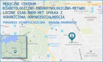 PORADNIA DIABETOLOGICZNA - MEDYCZNE CENTRUM DIABETOLOGICZNO-ENDOKRYNOLOGICZNO-METABOLICZNE DIAB-ENDO-MET SPÓŁKA Z OGRANICZONĄ ODPOWIEDZIALNOŚCIĄ - UL. RUSZNIKARSKA 17,  KRAKÓW-KROWODRZA