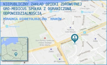 PORADNIA DIABETOLOGICZNA - NIEPUBLICZNY ZAKŁAD OPIEKI ZDROWOTNEJ GRO-MEDICUS SPÓŁKA Z OGRANICZONĄ ODPOWIEDZIALNOŚCIĄ - UL. SZWEDZKA 27,  KRAKÓW