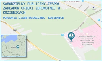 PORADNIA DIABETOLOGICZNA - SAMODZIELNY PUBLICZNY ZESPÓŁ ZAKŁADÓW OPIEKI ZDROWOTNEJ W KOZIENICACH - AL. WŁ. SIKORSKIEGO 10,  KOZIENICE