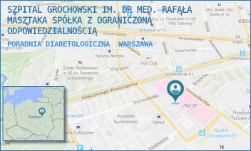 PORADNIA DIABETOLOGICZNA - SZPITAL GROCHOWSKI IM. DR MED. RAFAŁA MASZTAKA SPÓŁKA Z OGRANICZONĄ ODPOWIEDZIALNOŚCIĄ - GRENADIERÓW 51/59,  WARSZAWA