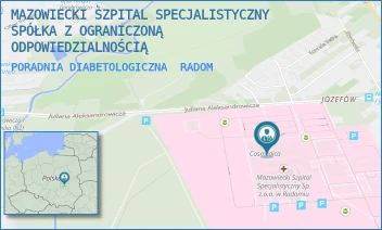 PORADNIA DIABETOLOGICZNA - MAZOWIECKI SZPITAL SPECJALISTYCZNY SPÓŁKA Z OGRANICZONĄ ODPOWIEDZIALNOŚCIĄ - J. ALEKSANDROWICZA 5,  RADOM