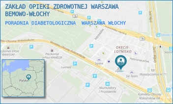 PORADNIA DIABETOLOGICZNA - ZAKŁAD OPIEKI ZDROWOTNEJ WARSZAWA BEMOWO-WŁOCHY - SZYBOWCOWA 4,  WARSZAWA WŁOCHY