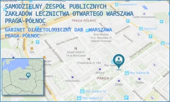 GABINET DIABETOLOGICZNY DAB - SAMODZIELNY ZESPÓŁ PUBLICZNYCH ZAKŁADÓW LECZNICTWA OTWARTEGO WARSZAWA PRAGA-PÓŁNOC - DĄBROWSZCZAKÓW 5A,  WARSZAWA PRAGA-PÓŁNOC