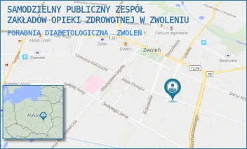 PORADNIA DIABETOLOGICZNA - SAMODZIELNY PUBLICZNY ZESPÓŁ ZAKŁADÓW OPIEKI ZDROWOTNEJ W ZWOLENIU - AL.POKOJU 5,  ZWOLEŃ