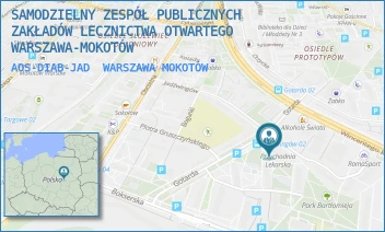 AOS-DIAB-JAD - SAMODZIELNY ZESPÓŁ PUBLICZNYCH ZAKŁADÓW LECZNICTWA OTWARTEGO WARSZAWA-MOKOTÓW - JADŹWINGÓW 9,  WARSZAWA MOKOTÓW