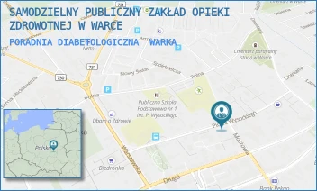 PORADNIA DIABETOLOGICZNA - SAMODZIELNY PUBLICZNY ZAKŁAD OPIEKI ZDROWOTNEJ W WARCE - PIOTRA WYSOCKIEGO 12,  WARKA