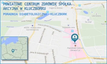 PORADNIA DIABETOLOGICZNA - POWIATOWE CENTRUM ZDROWIA SPÓŁKA AKCYJNA W KLUCZBORKU - UL. M.C.SKŁODOWSKIEJ 23,  KLUCZBORK