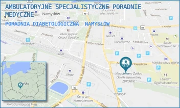 PORADNIA DIABETOLOGICZNA - AMBULATORYJNE SPECJALISTYCZNE PORADNIE MEDYCZNE - UL. MICKIEWICZA 8,  NAMYSŁÓW