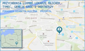 PORADNIA DIABETOLOGICZNA - PRZYCHODNIA LUXMED LEKARZE MAJCHER, TYMEC, GENEJA-KRÓL I PARTNERZY - UL. BASZTOWA 13,  PRZEMYŚL