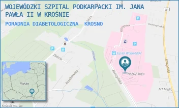 PORADNIA DIABETOLOGICZNA - WOJEWÓDZKI SZPITAL PODKARPACKI IM. JANA PAWŁA II W KROŚNIE - UL. KORCZYŃSKA 57,  KROSNO