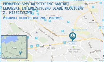 PORADNIA DIABETOLOGICZNA - PRYWATNY SPECJALISTYCZNY GABINET LEKARSKI INTERNISTYCZNO DIABETOLOGICZNY Z. MISZCZYSZYN - UL. GRUNWALDZKA 26,  PRZEMYŚL