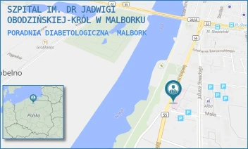 PORADNIA DIABETOLOGICZNA - SZPITAL IM. DR JADWIGI OBODZIŃSKIEJ-KRÓL W MALBORKU - AL. ARMII KRAJOWEJ 105/106,  MALBORK