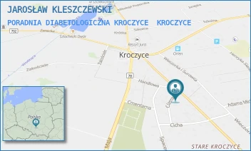 PORADNIA DIABETOLOGICZNA KROCZYCE - JAROSŁAW KLESZCZEWSKI - UL. JANA PAWŁA II 16,  KROCZYCE