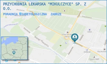 PORADNIA DIABETOLOGICZNA - PRZYCHODNIA LEKARSKA "MIKULCZYCE" SP. Z O.O. - UL. TARNOPOLSKA 80,  ZABRZE