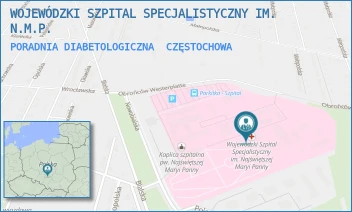 PORADNIA DIABETOLOGICZNA - WOJEWÓDZKI SZPITAL SPECJALISTYCZNY IM. N.M.P. - UL. BIALSKA 104/118,  CZĘSTOCHOWA