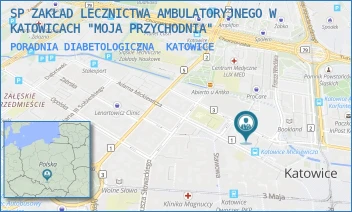 PORADNIA DIABETOLOGICZNA - SP ZAKŁAD LECZNICTWA AMBULATORYJNEGO W KATOWICACH "MOJA PRZYCHODNIA" - UL. ADAMA MICKIEWICZA 9,  KATOWICE