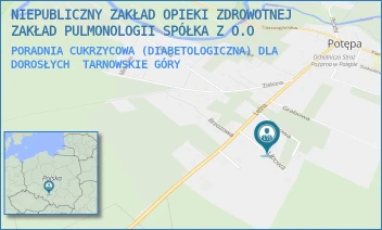 PORADNIA CUKRZYCOWA (DIABETOLOGICZNA) DLA DOROSŁYCH - NIEPUBLICZNY ZAKŁAD OPIEKI ZDROWOTNEJ ZAKŁAD PULMONOLOGII SPÓŁKA Z O.O - UL. LIPOWA 3,  TARNOWSKIE GÓRY