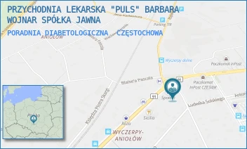 PORADNIA DIABETOLOGICZNA - PRZYCHODNIA LEKARSKA "PULS" BARBARA WOJNAR SPÓŁKA JAWNA - UL. KONARSKIEGO 6,  CZĘSTOCHOWA