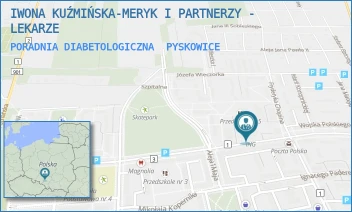 PORADNIA DIABETOLOGICZNA - IWONA KUŹMIŃSKA-MERYK I PARTNERZY - LEKARZE - UL. WOJ.POLSKIEGO 10,  PYSKOWICE