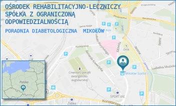 PORADNIA DIABETOLOGICZNA - OŚRODEK REHABILITACYJNO-LECZNICZY SPÓŁKA Z OGRANICZONĄ ODPOWIEDZIALNOŚCIĄ - UL. KATOWICKA 22,  MIKOŁÓW