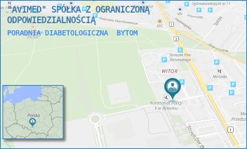 PORADNIA DIABETOLOGICZNA - "AVIMED" SPÓŁKA Z OGRANICZONĄ ODPOWIEDZIALNOŚCIĄ - UL. PL. ŻEROMSKIEGO 1,  BYTOM