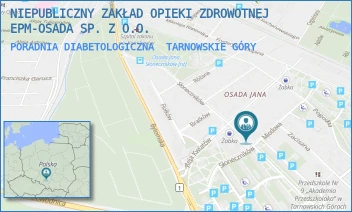 PORADNIA DIABETOLOGICZNA - NIEPUBLICZNY ZAKŁAD OPIEKI ZDROWOTNEJ EPM-OSADA SP. Z O.O. - UL. SŁONECZNIKÓW 44,  TARNOWSKIE GÓRY
