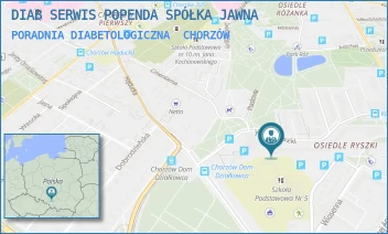 PORADNIA DIABETOLOGICZNA - DIAB SERWIS POPENDA SPÓŁKA JAWNA - UL. JÓZEFA RYSZKI 51,  CHORZÓW