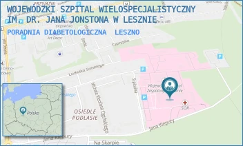 PORADNIA DIABETOLOGICZNA - WOJEWÓDZKI SZPITAL WIELOSPECJALISTYCZNY IM. DR. JANA JONSTONA W LESZNIE - KIEPURY 45,  LESZNO