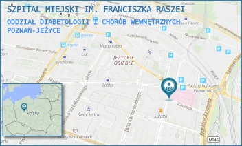 ODDZIAŁ DIABETOLOGII I CHORÓB WEWNĘTRZNYCH - SZPITAL MIEJSKI IM. FRANCISZKA RASZEI - MICKIEWICZA 2,  POZNAŃ-JEŻYCE