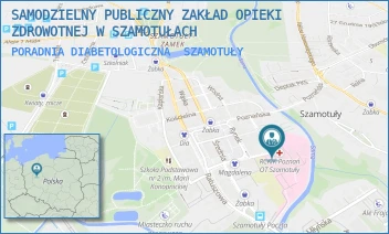 PORADNIA DIABETOLOGICZNA - SAMODZIELNY PUBLICZNY ZAKŁAD OPIEKI ZDROWOTNEJ W SZAMOTUŁACH - SUKIENNICZA 13,  SZAMOTUŁY