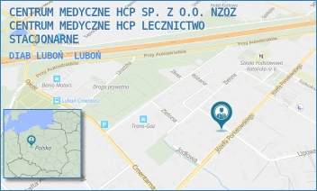 DIAB LUBOŃ - CENTRUM MEDYCZNE HCP SPÓŁKA Z O.O. NZOZ CENTRUM MEDYCZNE HCP LECZNICTWO AMBULATORYJNE - LIPOWA 60,  LUBOŃ