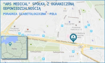 PORADNIA DIABETOLOGICZNA - "ARS MEDICAL" SPÓŁKA Z OGRANICZONĄ ODPOWIEDZIALNOŚCIĄ - AL. WOJSKA POLSKIEGO 43/-,  PIŁA