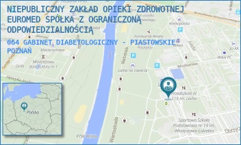 064 GABINET DIABETOLOGICZNY - PIASTOWSKIE - NIEPUBLICZNY ZAKŁAD OPIEKI ZDROWOTNEJ EUROMED SPÓŁKA Z OGRANICZONĄ ODPOWIEDZIALNOŚCIĄ - OS. PIASTOWSKIE 58,  POZNAŃ